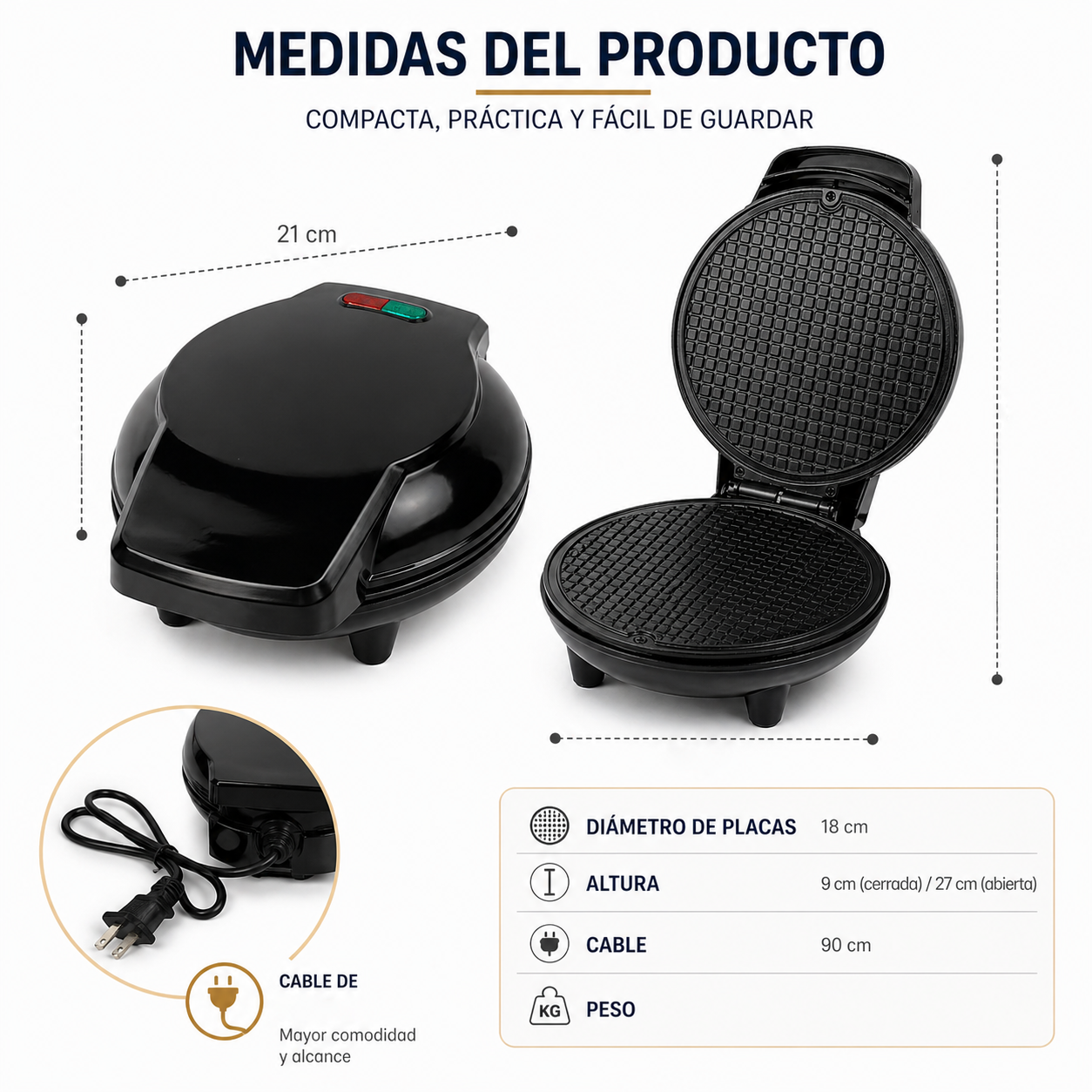 Obleas recién hechas en la máquina